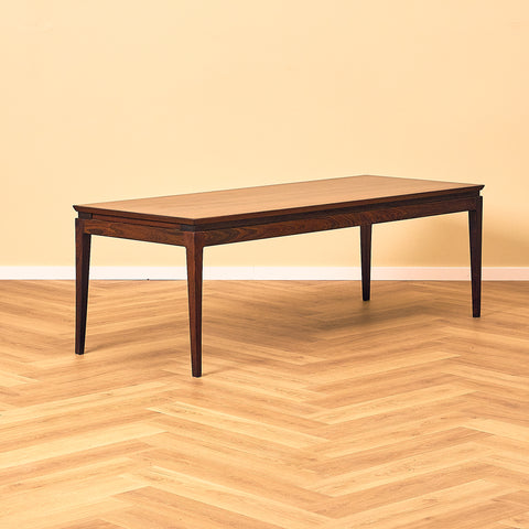 H.W. Klein Rosewood Coffee Table with Pull-Out Tray