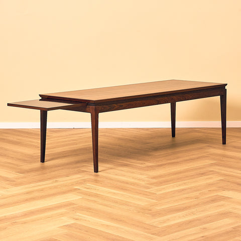 H.W. Klein Rosewood Coffee Table with Pull-Out Tray