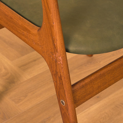 Danish dining chairs in teak