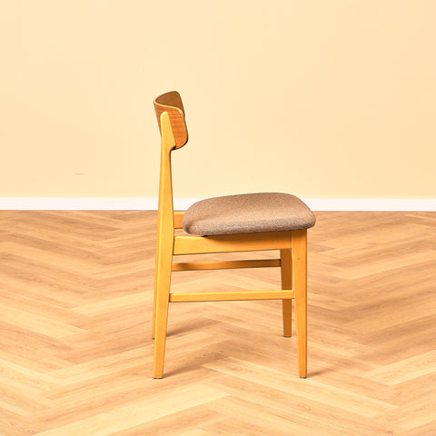 Swedish dining chairs in teak and beech by Ulferts
