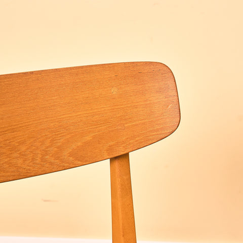 Swedish dining chairs in teak and beech by Ulferts