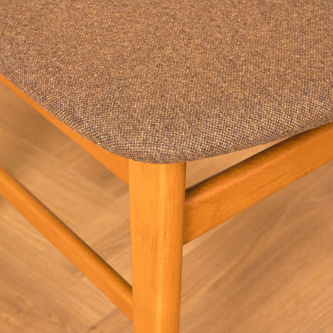 Swedish dining chairs in teak and beech by Ulferts