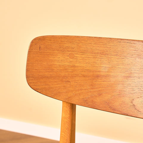 Swedish dining chairs in teak and beech by Ulferts
