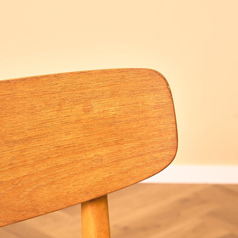 Swedish dining chairs in teak and beech by Ulferts