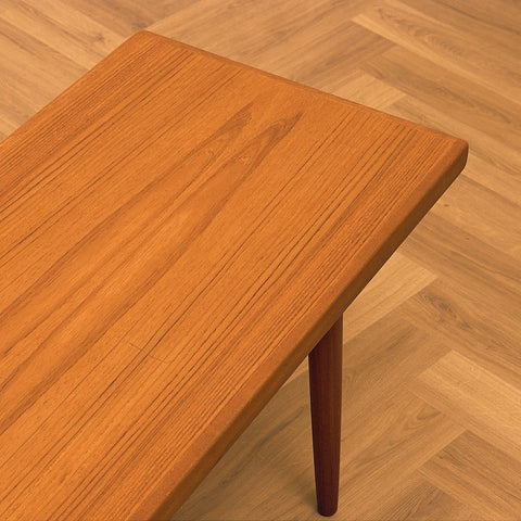 Danish Teak Coffee Table with Walnut Legs