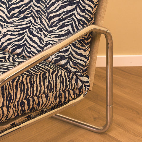 Swedish armchairs in chrome, model 'Klav' by Gillis Lundgren for IKEA