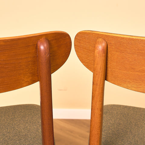 Danish dining chairs in teak