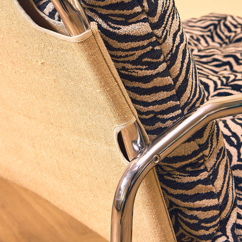 Swedish armchairs in chrome, model 'Klav' by Gillis Lundgren for IKEA