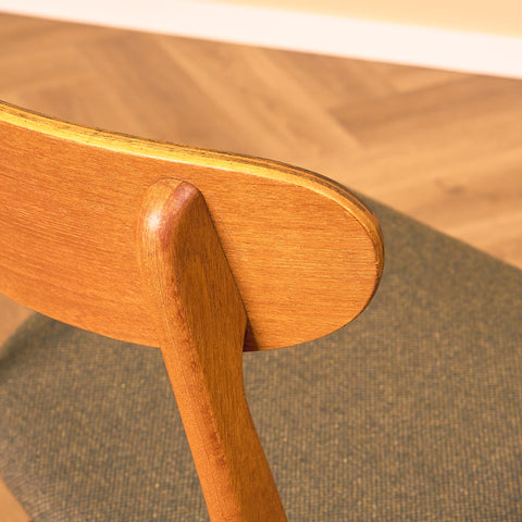 Danish dining chairs in teak