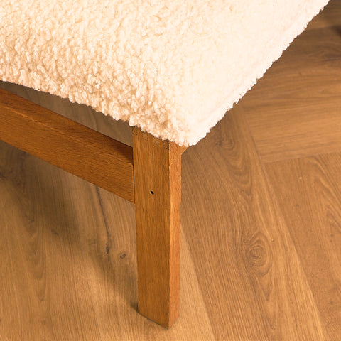 Danish armchairs/lounge chairs in solid oak by Ole Knudsen for France & Son