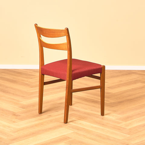 Swedish dining chairs in teak