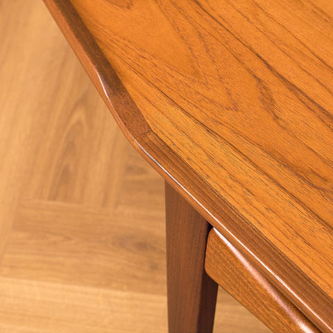 Danish Teak Coffee Table with Raised Ends