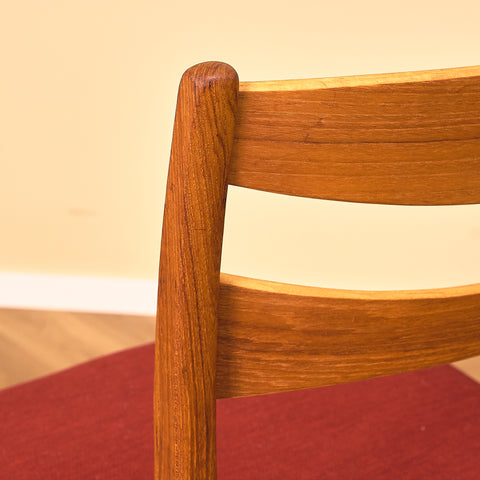 Swedish dining chairs in teak