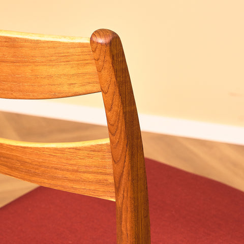 Swedish dining chairs in teak