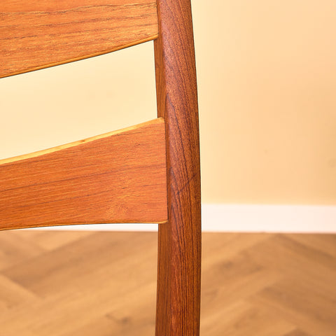 Swedish dining chairs in teak