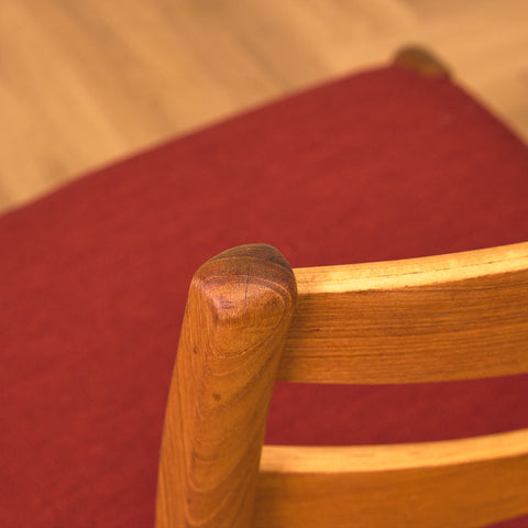 Swedish dining chairs in teak