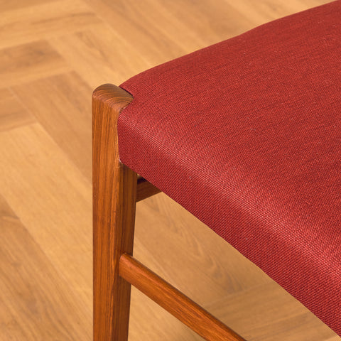 Swedish dining chairs in teak