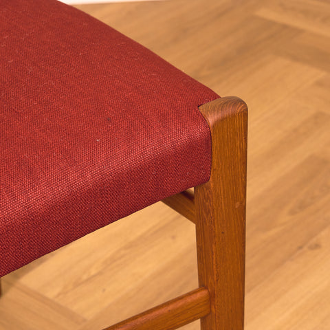 Swedish dining chairs in teak