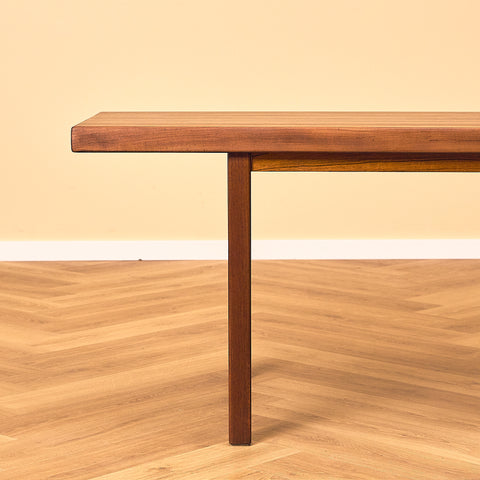 Danish Rosewood Coffee Table with Teak Base