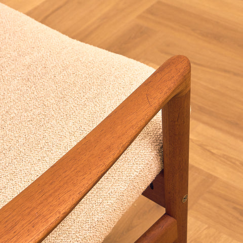 Swedish armchair in solid teak by DUX