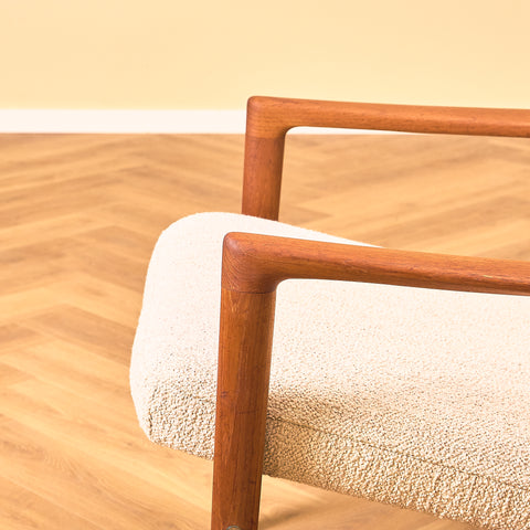 Swedish armchair in solid teak by DUX