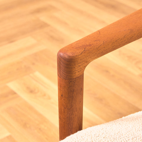 Swedish armchair in solid teak by DUX