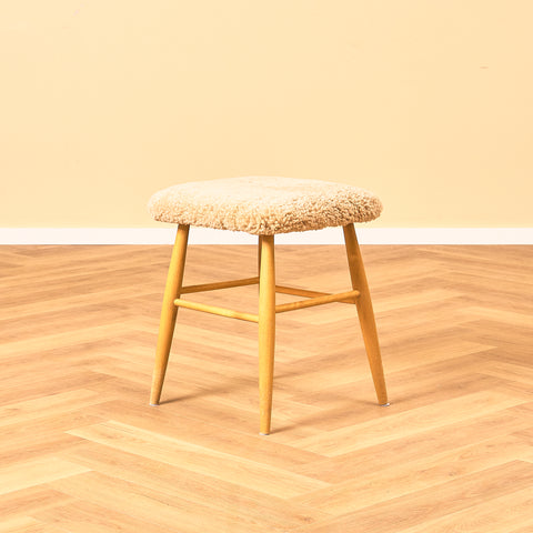 Swedish stool in beech by Edsby Verken