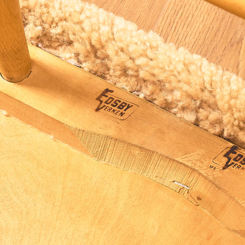 Swedish stool in beech by Edsby Verken