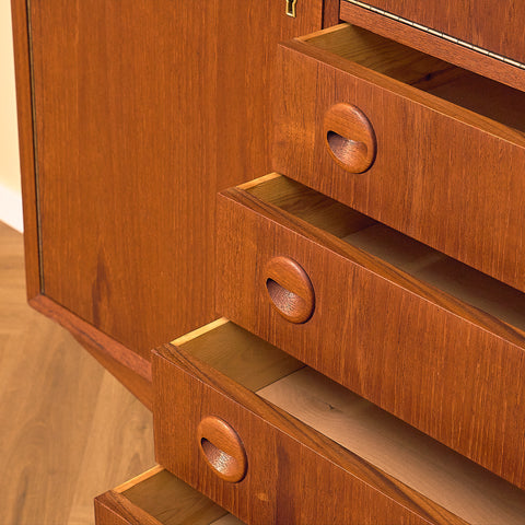 Danish highboard in teak