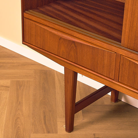 Danish highboard in teak by E.W. Bach for Sejling Stolfabrik