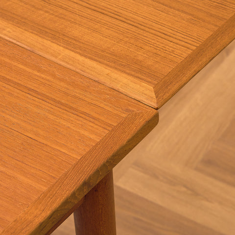 Danish square dining table in teak