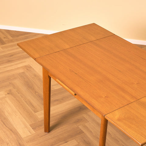 Danish square dining table in teak by Brdr Furbo