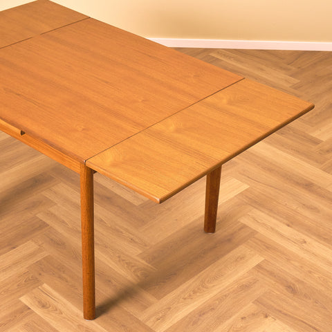 Danish square dining table in teak by Brdr Furbo