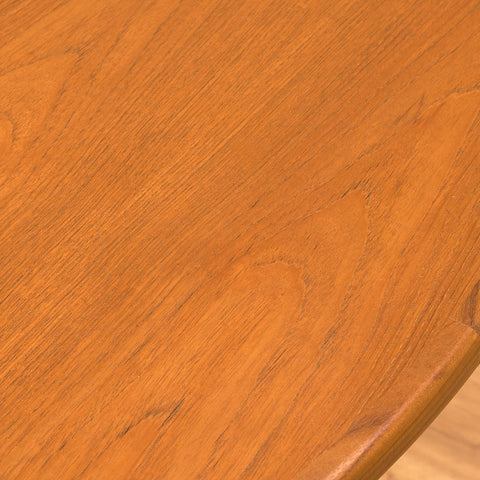 British round dining table in walnut and teak by G-Plan