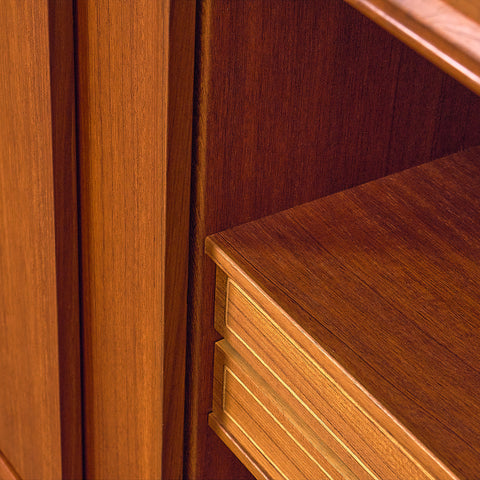 Danish highboard in teak by E.W. Bach for Sejling Stolfabrik