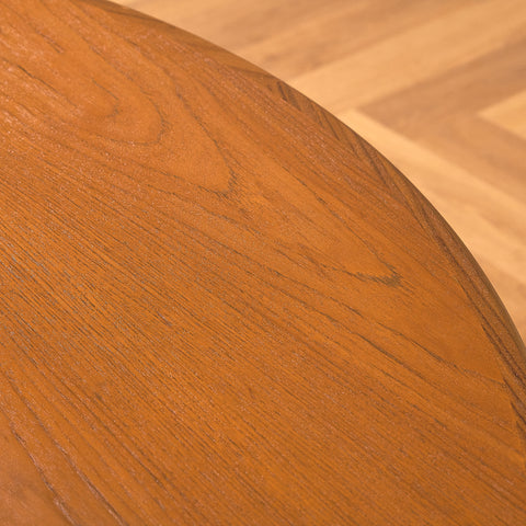 British round dining table in walnut and teak by G-Plan