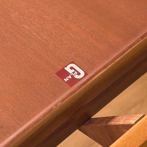 British round dining table in walnut and teak by G-Plan