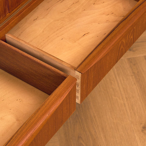 Danish highboard in teak by E.W. Bach for Sejling Stolfabrik