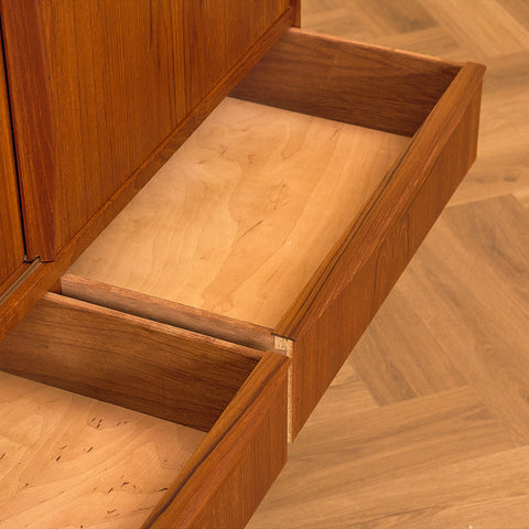 Danish highboard in teak by E.W. Bach for Sejling Stolfabrik
