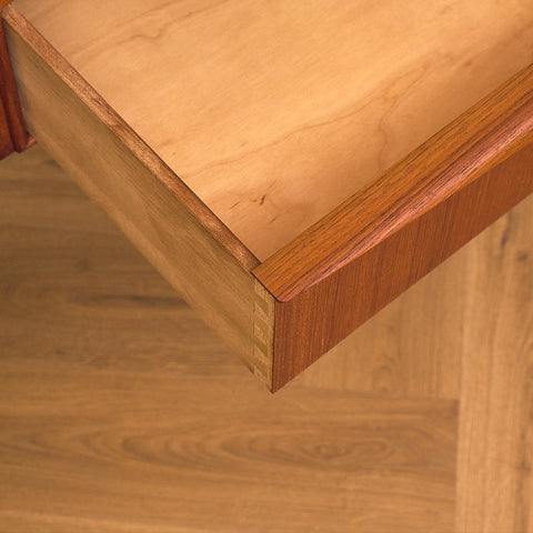 Danish highboard in teak by E.W. Bach for Sejling Stolfabrik