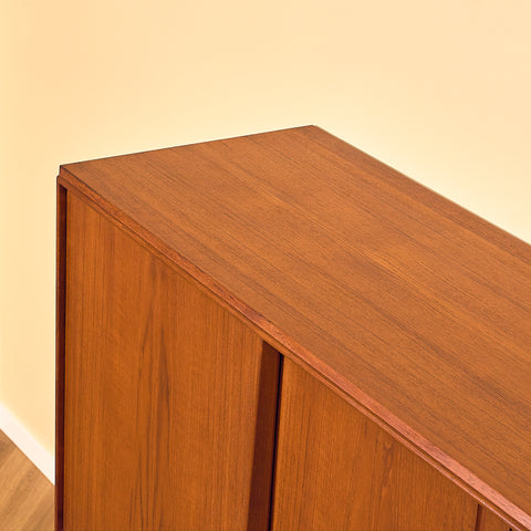 Danish highboard in teak by E.W. Bach for Sejling Stolfabrik