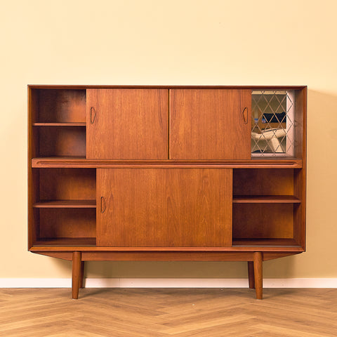 Danish highboard in teak, by Clauson & Son for Silkeborg
