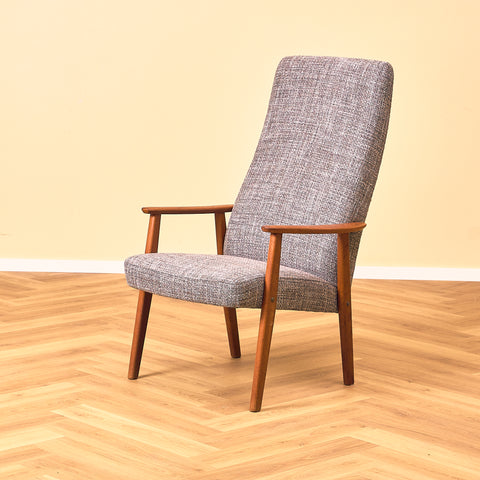 Swedish armchair in solid teak