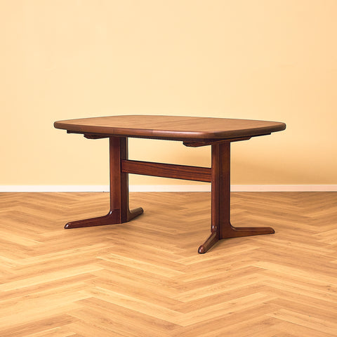 Skovby Mahogany Dining Table, Compact Model