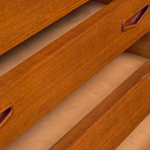 Danish highboard in teak, by Clauson & Son for Silkeborg