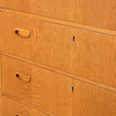 Swedish chest of drawers in oak