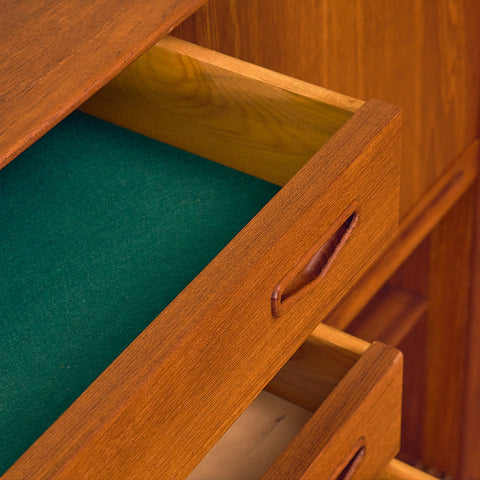 Danish highboard in teak, by Clauson & Son for Silkeborg
