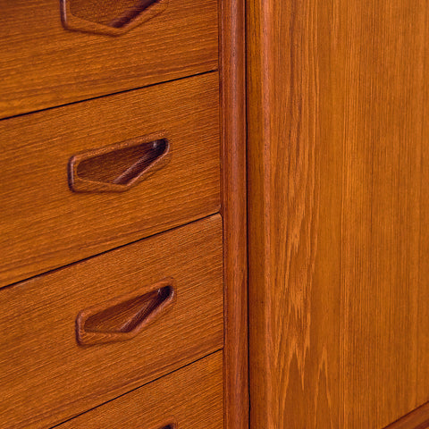 Danish highboard in teak, by Clauson & Son for Silkeborg