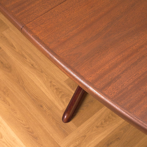 Skovby Mahogany Dining Table, Compact Model