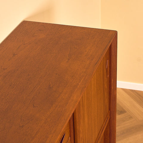 Danish highboard in teak, by Clauson & Son for Silkeborg